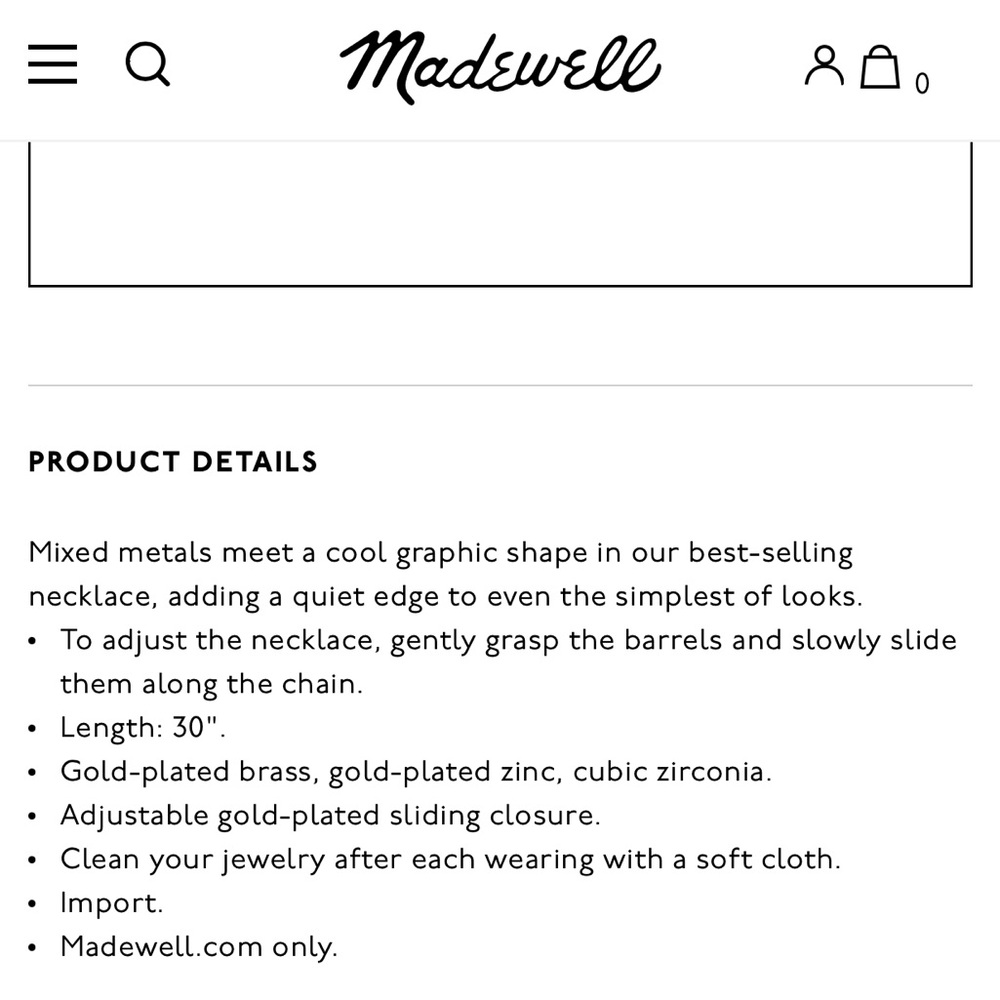 Madewell | Arrowstack Necklace - image 5